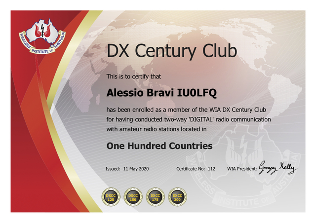 DXCC Digital - 200 #112